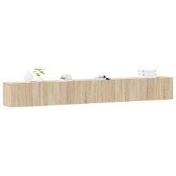 vidaXL 3-delige Tv-meubelset bewerkt hout sonoma eikenkleurig