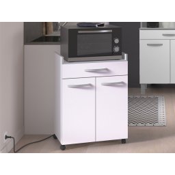 Rolkast IZA 2 deuren 1 lade wit