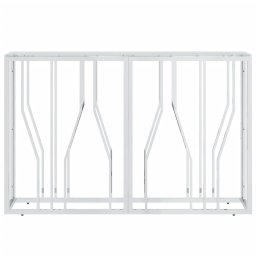 vidaXL Wandtafel 110x30x70 cm roestvrij staal en glas