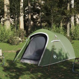 vidaXL Tunneltent 3-persoons waterdicht groen