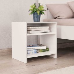 vidaXL Nachtkastjes 2 st 40x30x40 cm bewerkt hout wit