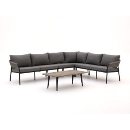 + 15% kassakorting | Bellagio Nova Siri/ROUGH-K hoek loungeset 5-delig - Laagste prijsgarantie!