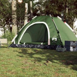 vidaXL Tent 5-persoons snelontgrendeling groen