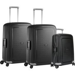 Samsonite S'cure Spinner 55+69+69cm Black Kofferset