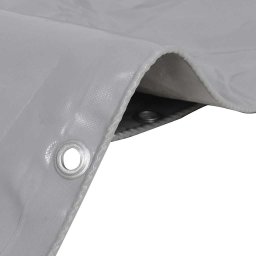 vidaXL Dekzeil 650 g/m² 1,5x20 m grijs