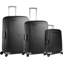 Samsonite S'cure Spinner 55+69+75cm Black Kofferset