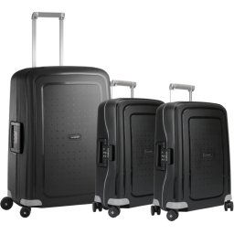 Samsonite S'cure Spinner 55+69+55cm Black Kofferset