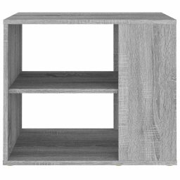 vidaXL Bijzetkast 60x30x50 cm bewerkt hout grijs sonoma eikenkleurig