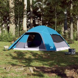 vidaXL Koepeltent 6-persoons waterdicht blauw