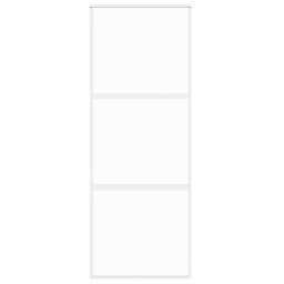 vidaXL Schuifdeur 76x205 cm gehard glas en aluminium wit