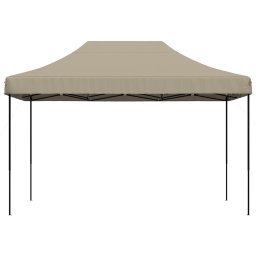 vidaXL Partytent inklapbaar pop-up 410x279x315 cm taupe