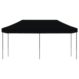 vidaXL Partytent inklapbaar pop-up 580x292x315 cm zwart