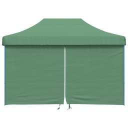 vidaXL Partytent inklapbaar pop-up met 4 zijwanden groen