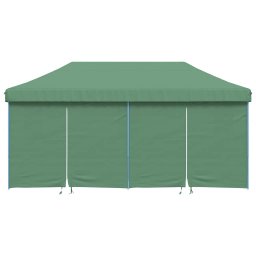 vidaXL Partytent inklapbaar pop-up met 4 zijwanden groen