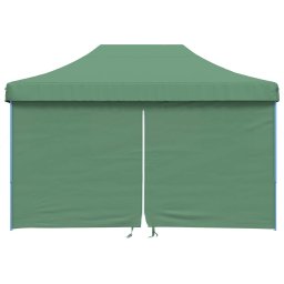 vidaXL Partytent inklapbaar pop-up met 4 zijwanden groen
