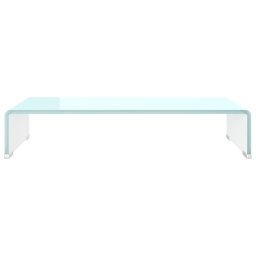 vidaXL TV-meubel/monitorverhoger 60x25x11 cm glas groen groen