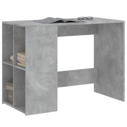 vidaXL Bureau 102x50x75 cm bewerkt hout betongrijs