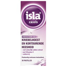 Isla Cassis Keelpastilles - bij kriebelhoest en kortdurende heesheid