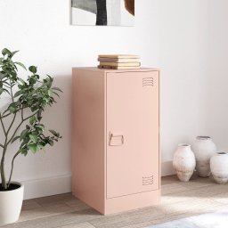 vidaXL Dressoir 34,5x39x73 cm staal roze