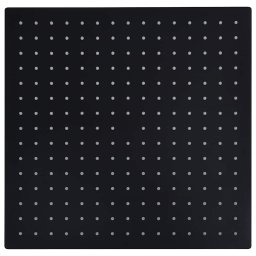 vidaXL Regendouchekop vierkant 40x40 cm roestvrij staal zwart