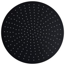 vidaXL Regendouchekop rond 40 cm roestvrij staal zwart
