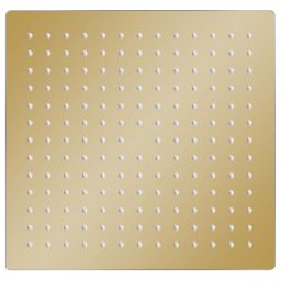 vidaXL Regendouchekop vierkant 30x30 cm roestvrij staal goudkleurig