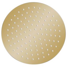 vidaXL Regendouchekop rond 25 cm roestvrij staal goudkleurig