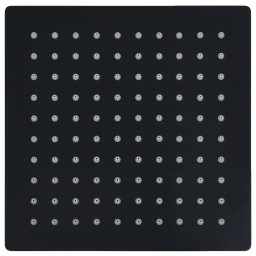 vidaXL Regendouchekop vierkant 20x20 cm roestvrij staal zwart