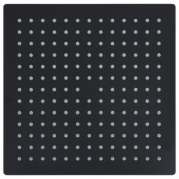 vidaXL Regendouchekop vierkant 25x25 cm roestvrij staal zwart