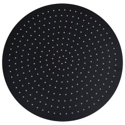 vidaXL Regendouchekop rond 50 cm roestvrij staal zwart
