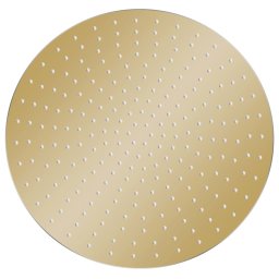 vidaXL Regendouchekop rond 50 cm roestvrij staal goudkleurig