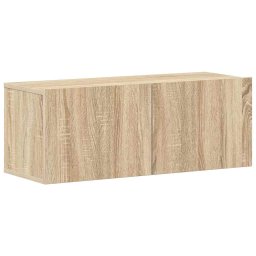 vidaXL 4-delige Tv-meubelset bewerkt hout sonoma eikenkleurig
