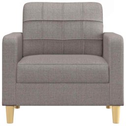 vidaXL Fauteuil 60 cm stof taupe