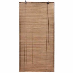 vidaXL Rolgordijn 140x220 cm bamboe bruin