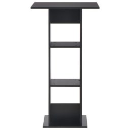 vidaXL Bartafel 60x60x110 cm zwart