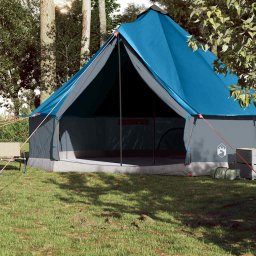 vidaXL Tipitent voor gezin 10-persoons waterdicht blauw