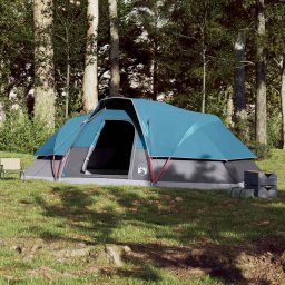 vidaXL Koepeltent 9-persoons waterdicht blauw