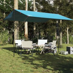 vidaXL Kampeerluifel waterdicht 400x294 cm blauw