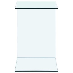 vidaXL Bijzettafel 40x40x60 cm gehard glas
