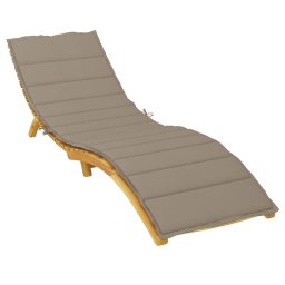vidaXL Ligbedkussen 200x50x3 cm oxford stof taupe