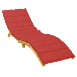 vidaXL Ligbedkussen 200x50x3 cm oxford stof rood