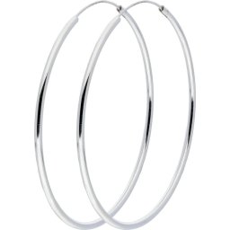 Silver Lining - draadoorringen - zilver - Ø60 mm - ronde buis - 1.9 mm