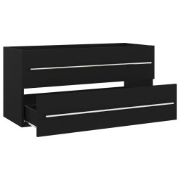 vidaXL 804719 Wastafelkast 100x38,5x48 cm bewerkt hout zwart