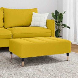 vidaXL Voetenbank 77x55x31 cm fluweel geel
