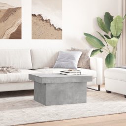 vidaXL Salontafel 100x55x40 cm bewerkt hout betongrijs
