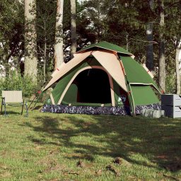 vidaXL Koepeltent 5-persoons snelontgrendeling groen
