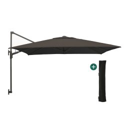 + 15% kassakorting | Shadowline muurparasol 250x250cm - Laagste prijsgarantie!