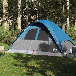 vidaXL Koepeltent 6-persoons waterdicht blauw