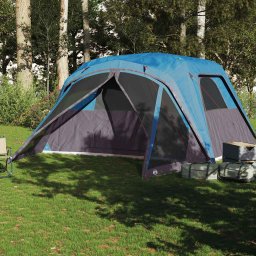 vidaXL Gezinstent met luifel 6-persoons waterdicht blauw