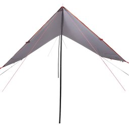 vidaXL Kampeerluifel waterdicht 430x380x210 cm grijs en oranje